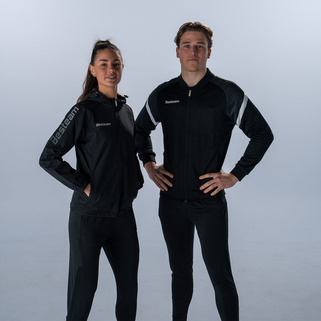 A player wearing a Cordoba Team Jacket and another player wearing a Valencia Puffa Jacket. 