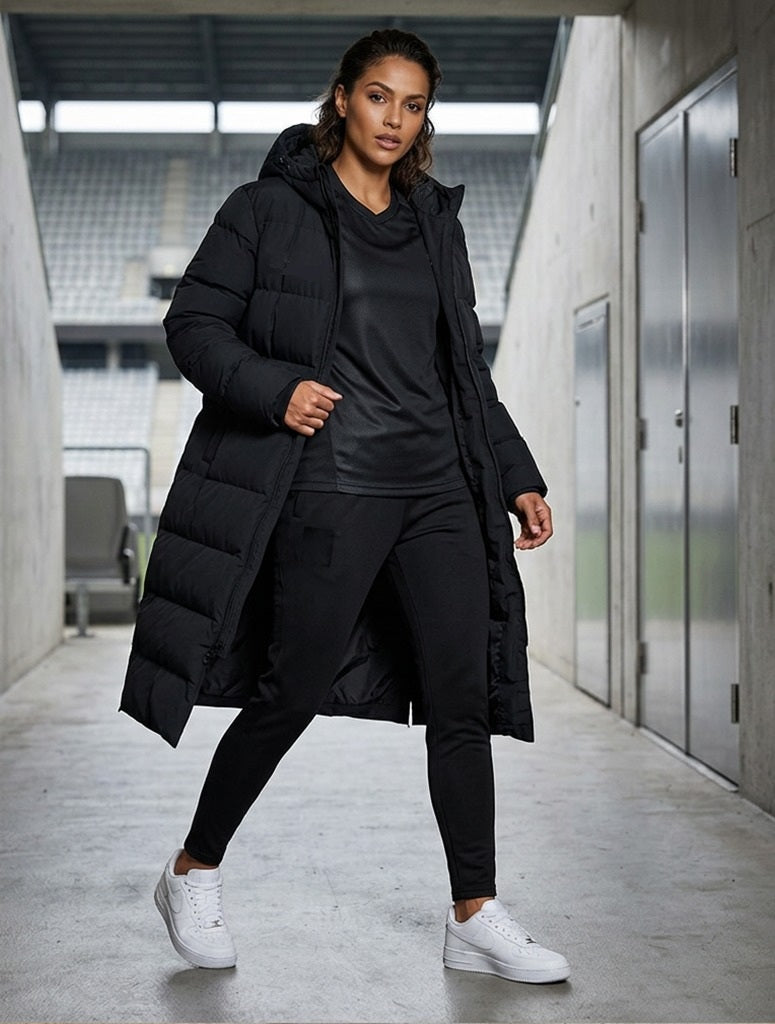 Clubline Long Bench Coat - Black