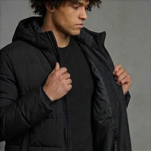 Clubline Long Bench Coat - Black