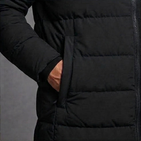 Clubline Long Bench Coat - Black