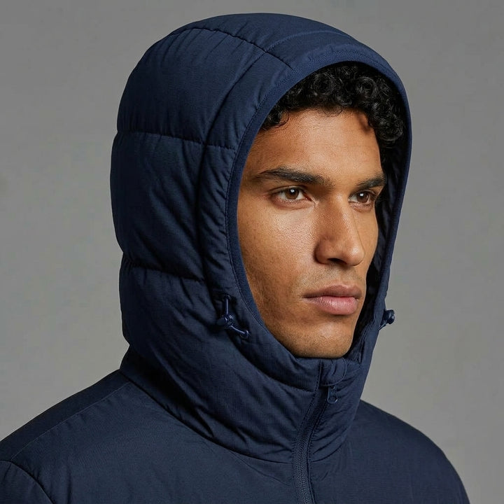 Clubline Long Bench Coat - Navy