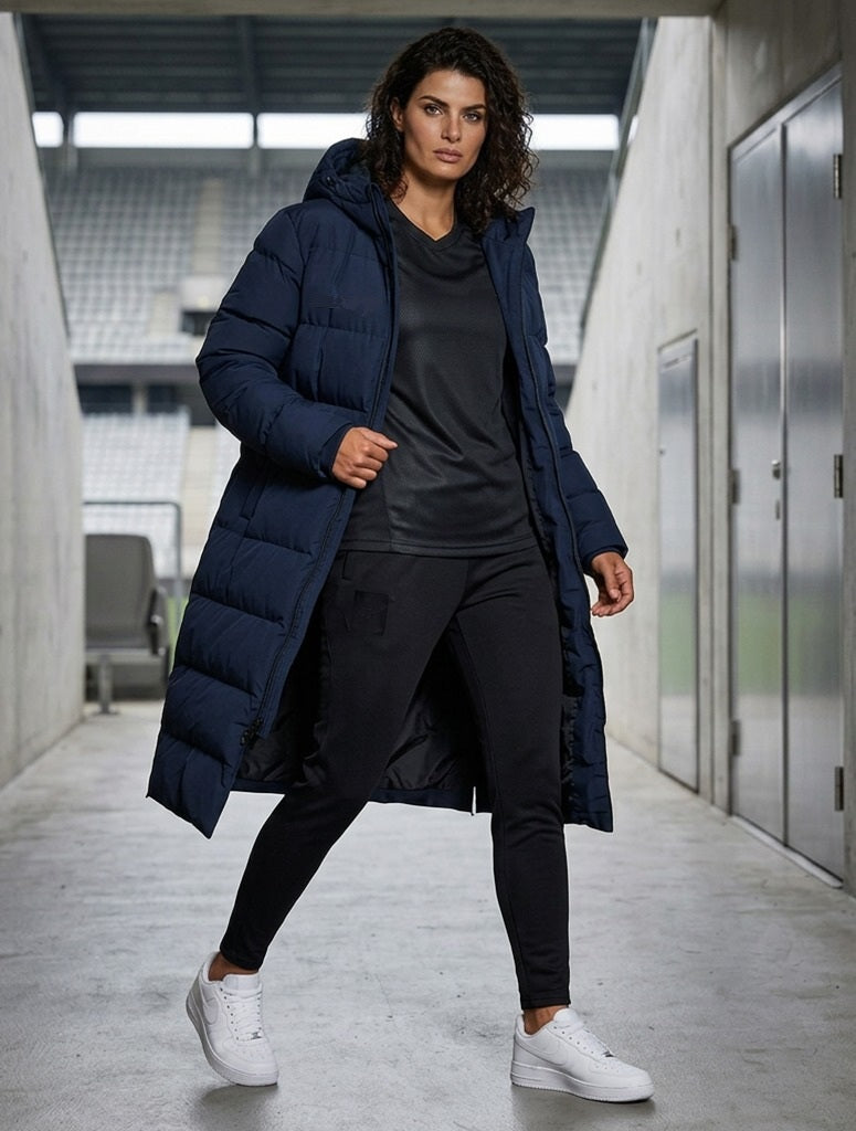 Clubline Long Bench Coat - Navy