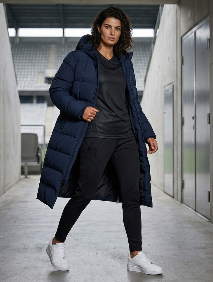 Clubline Long Bench Coat - Navy