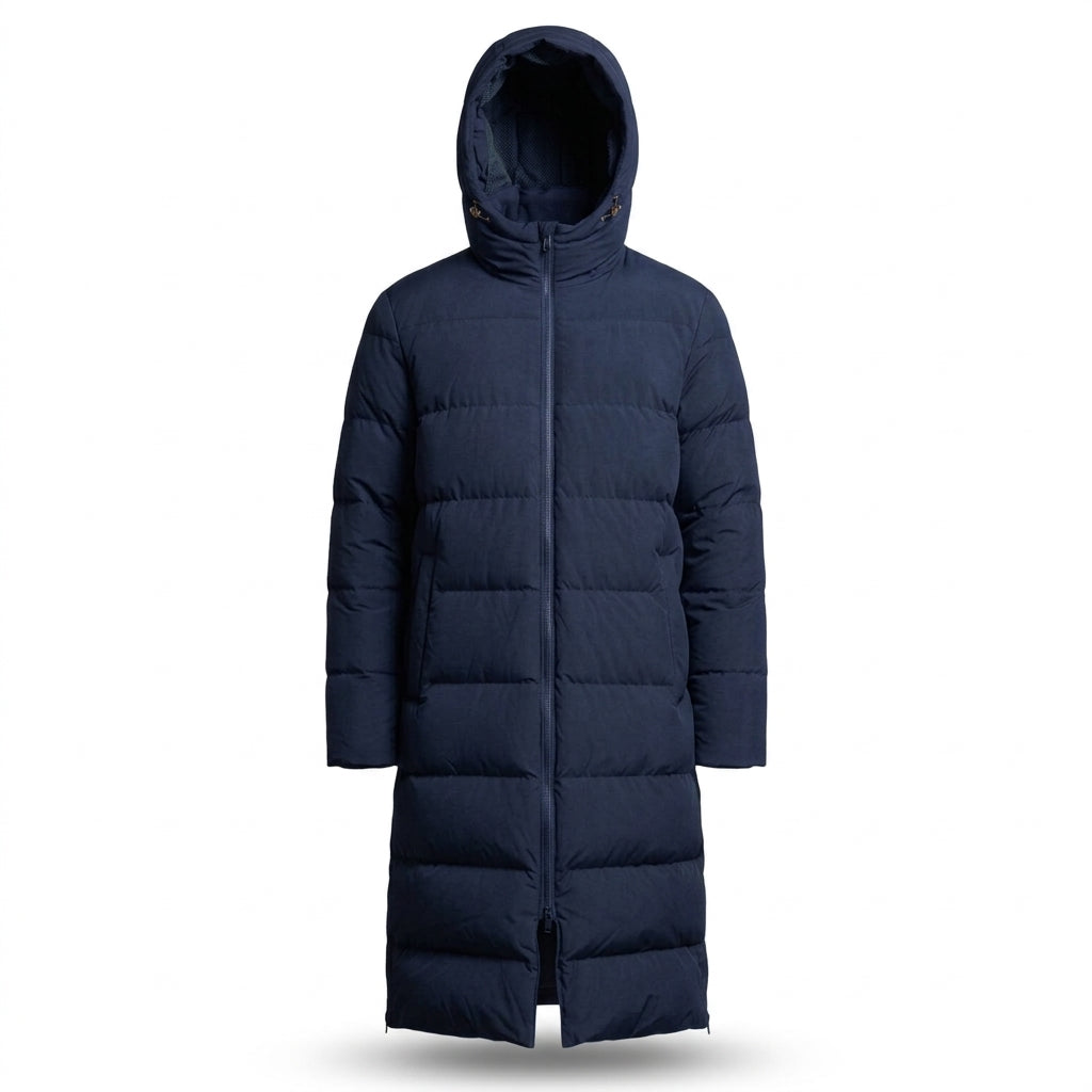 Clubline Long Bench Coat - Navy