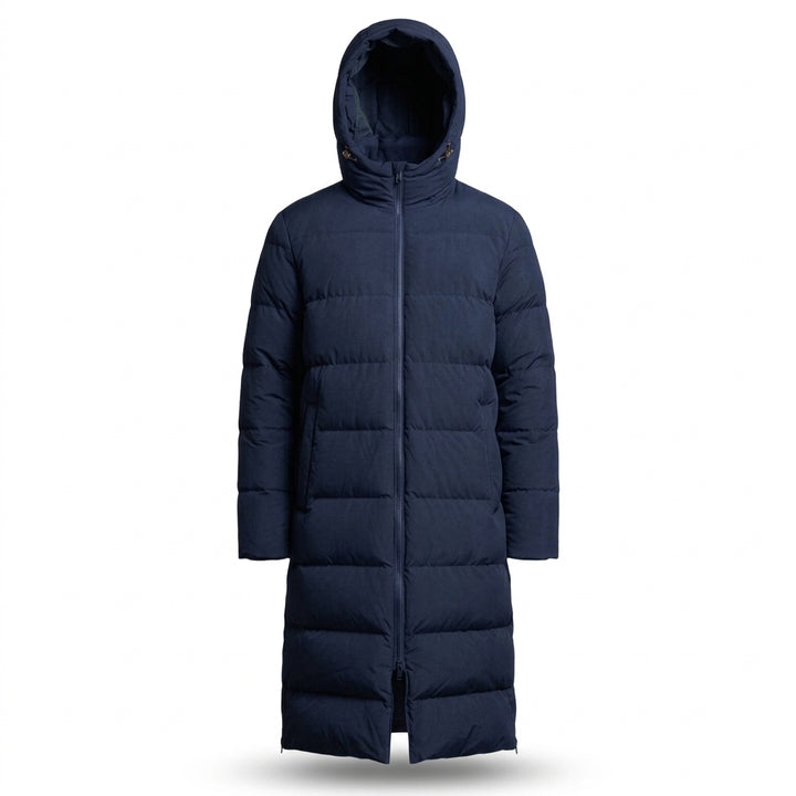 Clubline Long Bench Coat - Navy