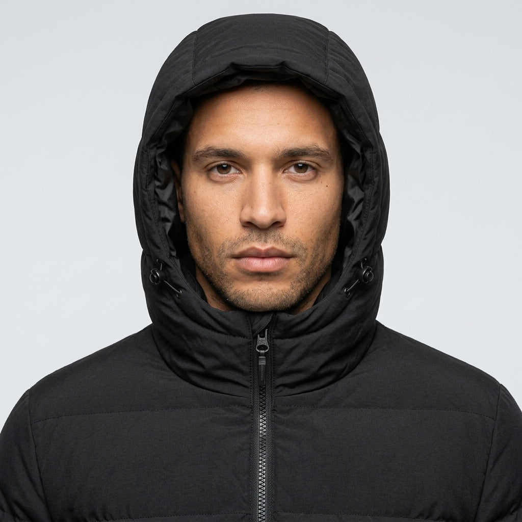 Clubline Puffer Jacket - Black