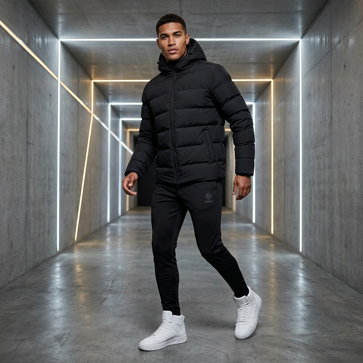 Clubline Puffer Jacket - Black