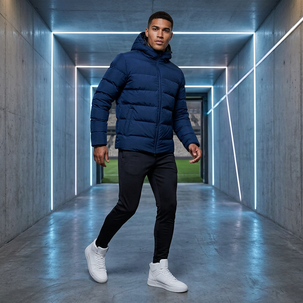 Clubline Puffer Jacket - Navy