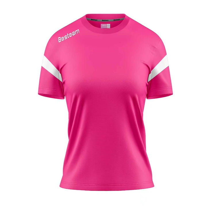 Ladies Rivero Jersey - Fuchsia Pink/White