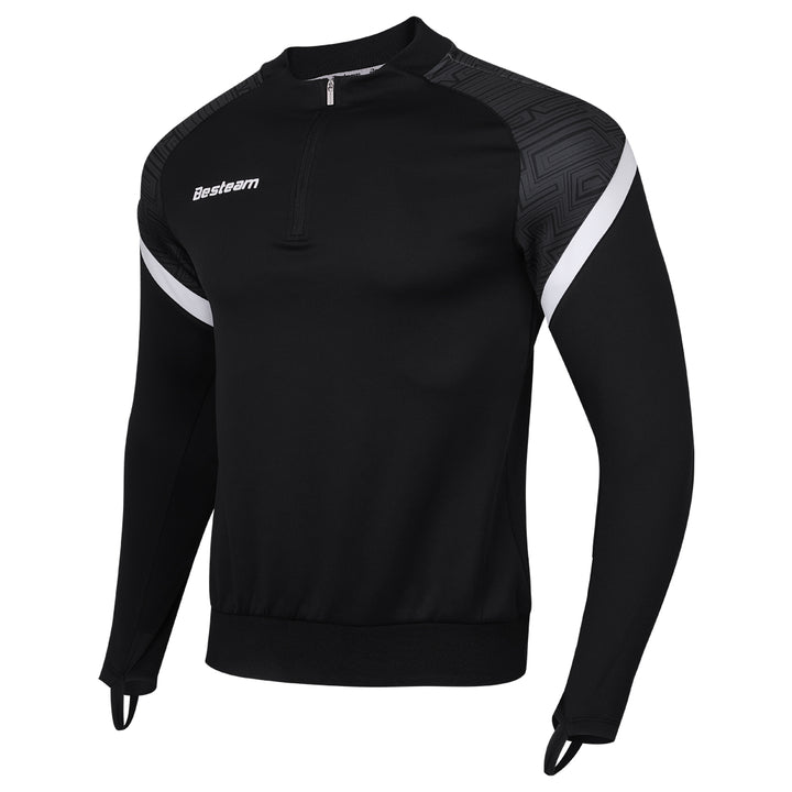 ROMA QTR ZIP TRAINING TOP - BLACK